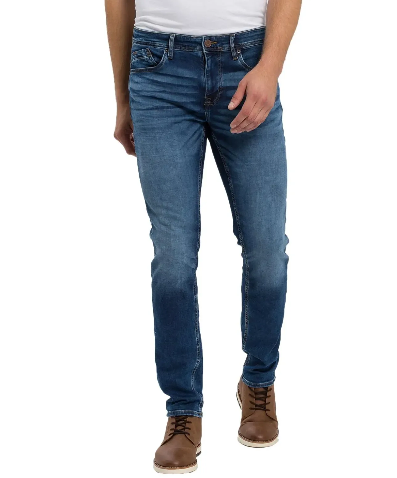 Cross Herren Jeans Tapered Jimi aus Sweat Denim