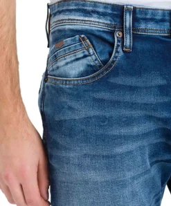 Cross Herren Jeans Tapered Jimi aus Sweat Denim