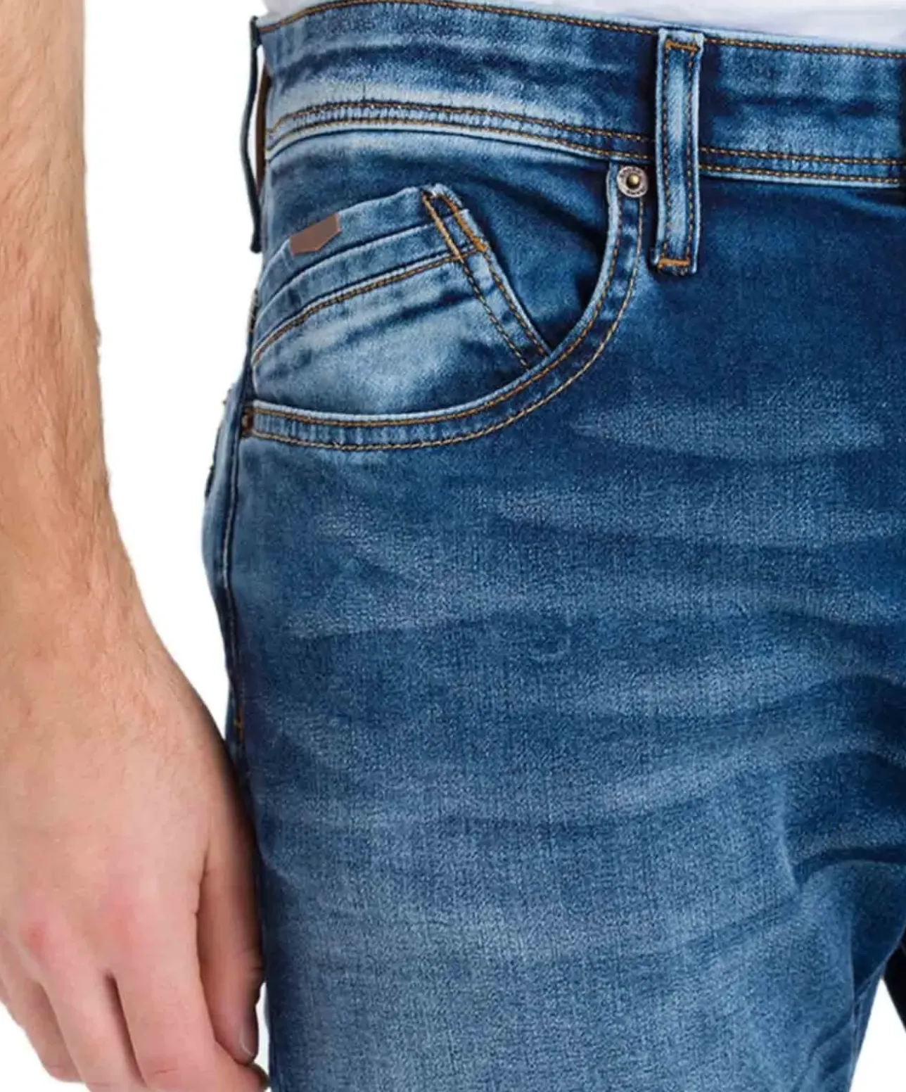 Cross Herren Jeans Tapered Jimi aus Sweat Denim