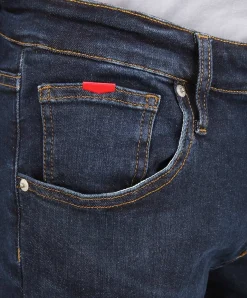 Cross Herren-Jeans Slim Fit Damien in dunklem Dark Blue