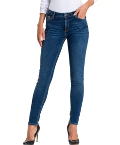 Cross Jeans Alan - Skinny fit Jeans in mittelblauer Dark Waschung