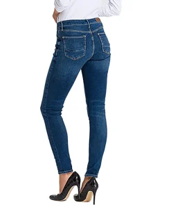 Cross Jeans Alan - Skinny fit Jeans in mittelblauer Dark Waschung