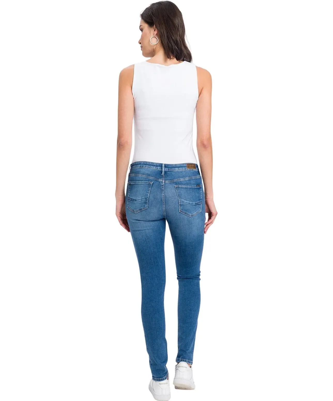 Cross Jeans Alan Jeans Skinny in mittelblauer Waschung