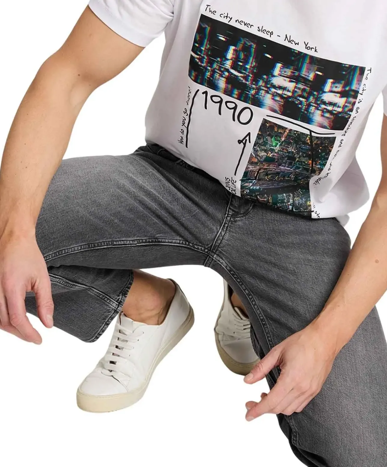 Cross Jeans Antonio in anthrazitgrauer Waschung