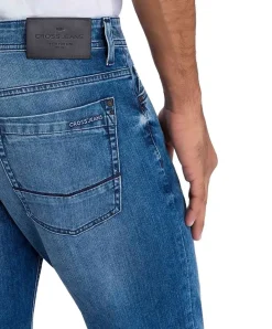 Cross Jeans Antonio in Mittelblau mit Relaxed Fit