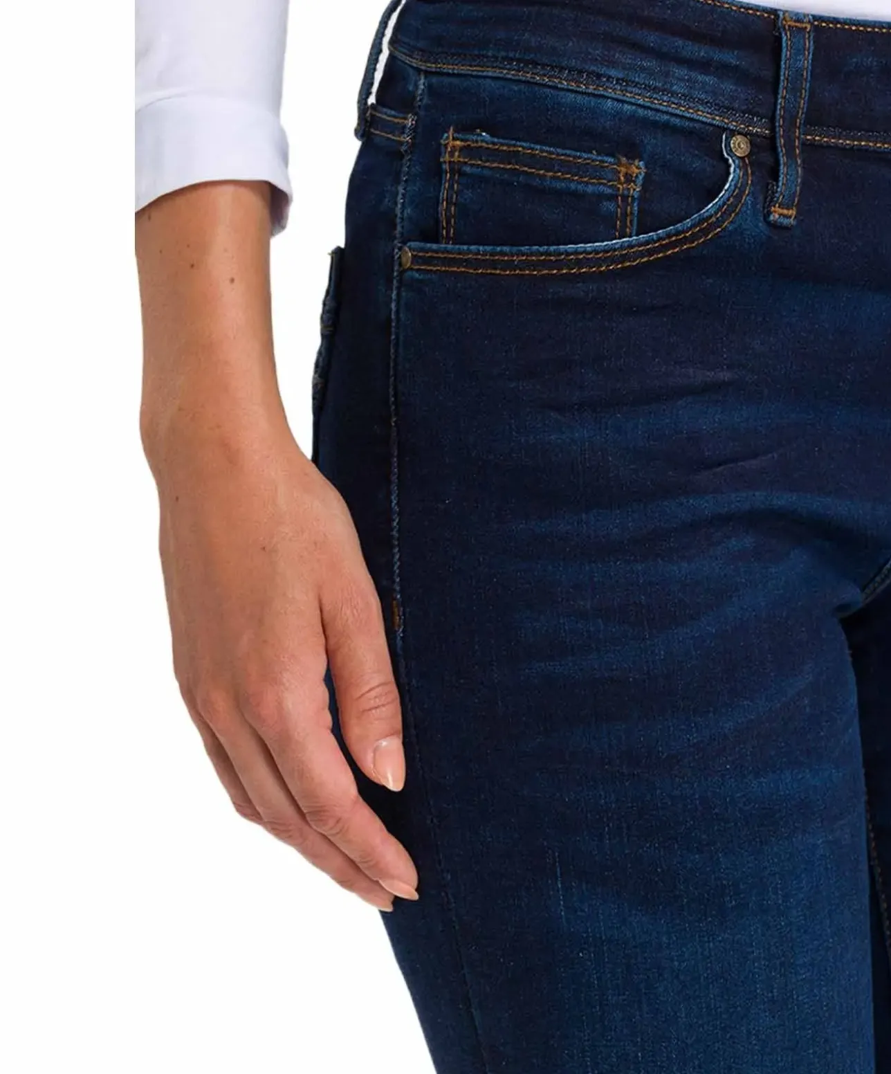 Cross Jeans Anya - Slim fit Jeans in Dark Blue Färbung