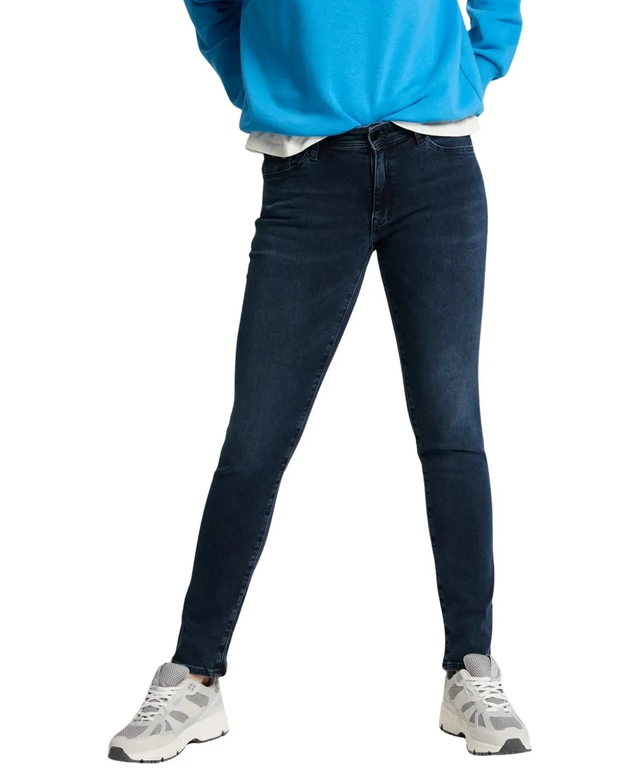 Cross Jeans Anya in Blue Black mit High Waist