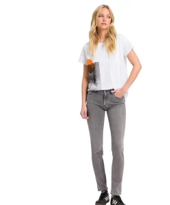 Cross Jeans Anya in Hellgrau mit hoher Taille