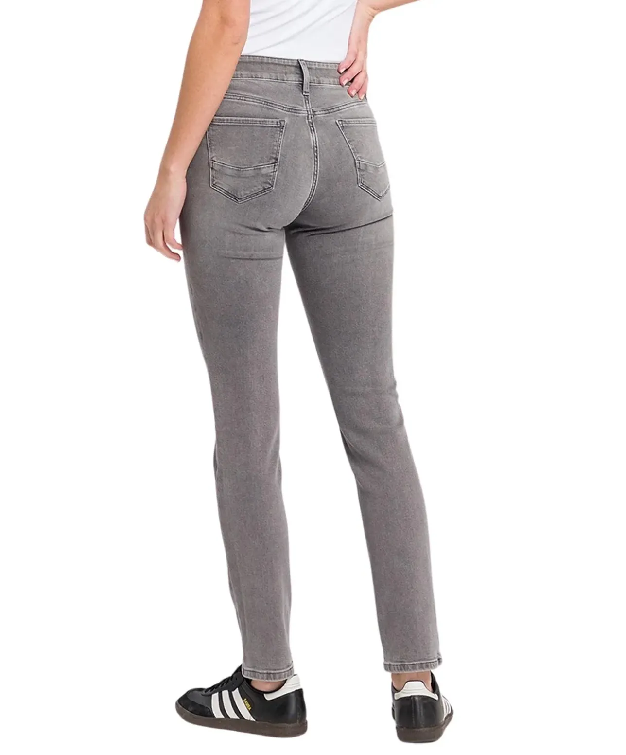 Cross Jeans Anya in Hellgrau mit hoher Taille