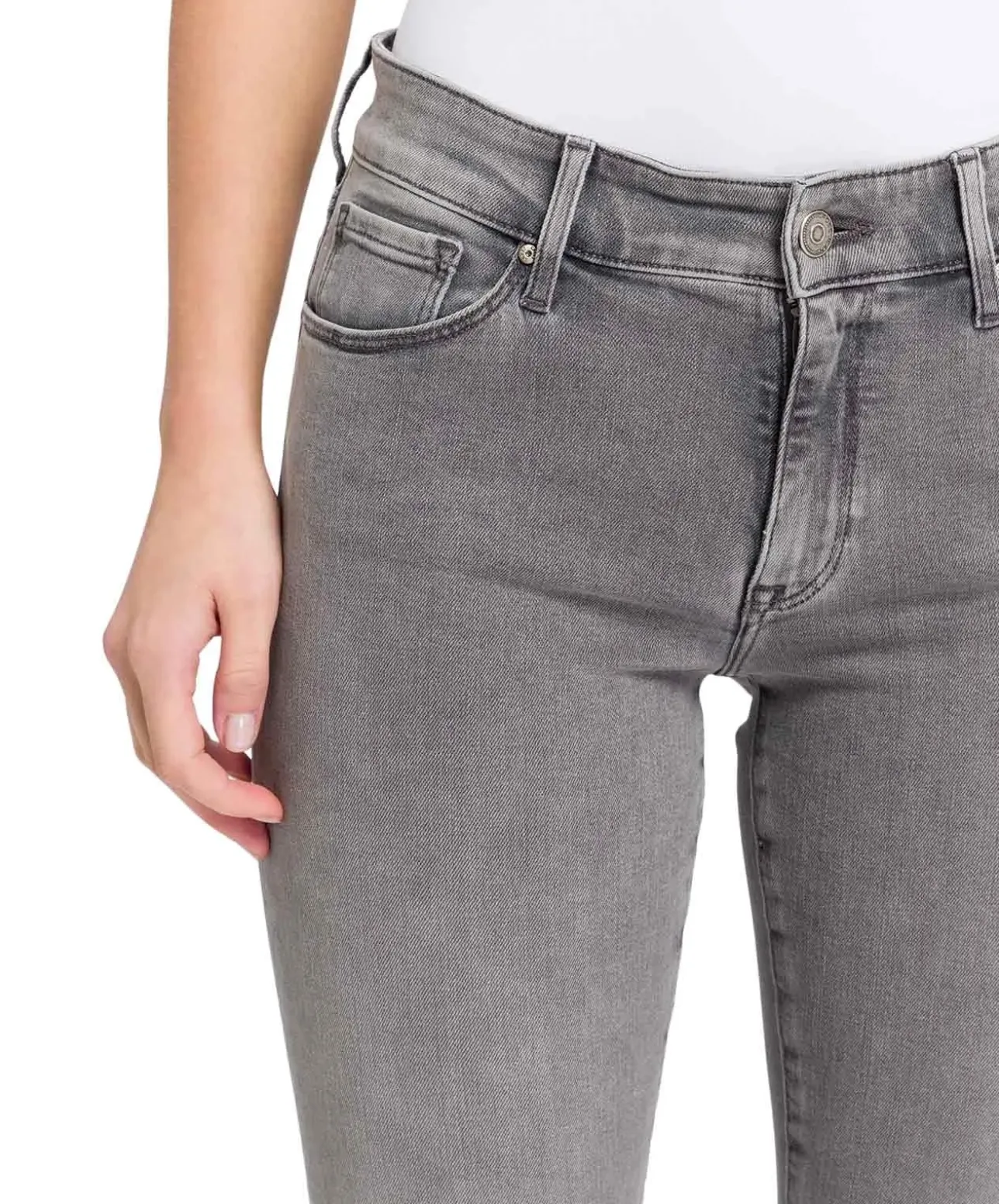 Cross Jeans Anya in Hellgrau mit hoher Taille