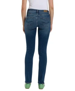Cross Jeans Anya in Mittelblau mit hohem Bund