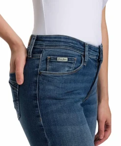 Cross Jeans Anya in Mittelblau mit hohem Bund