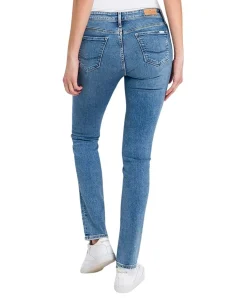 Cross Jeans Anya mit hohem Bund in Mittelblau