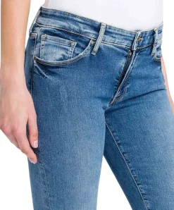 Cross Jeans Anya mit hohem Bund in Mittelblau