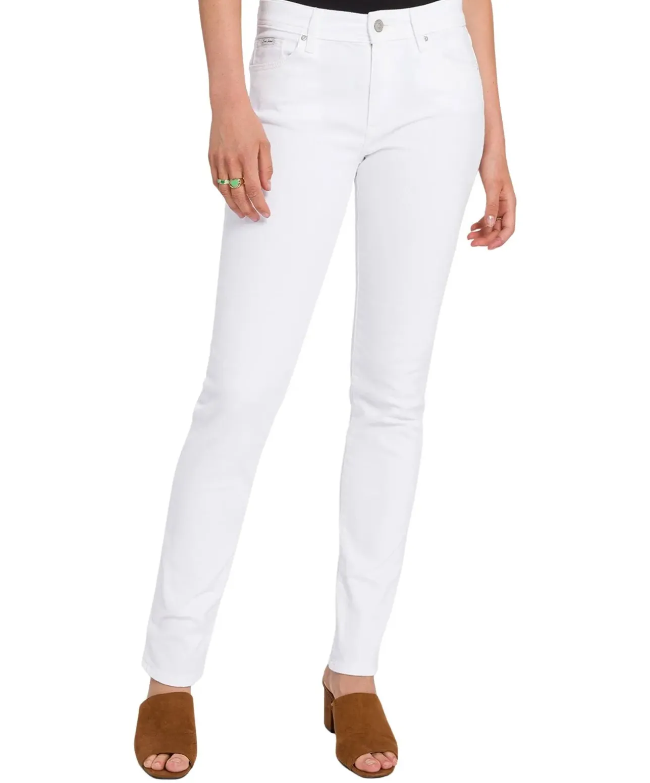 Cross Jeans Anya mit hoher Taille in weiß