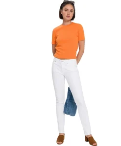 Cross Jeans Anya mit hoher Taille in weiß