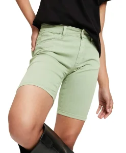 Cross Jeans Anya Short mit hohem Bund in Grün