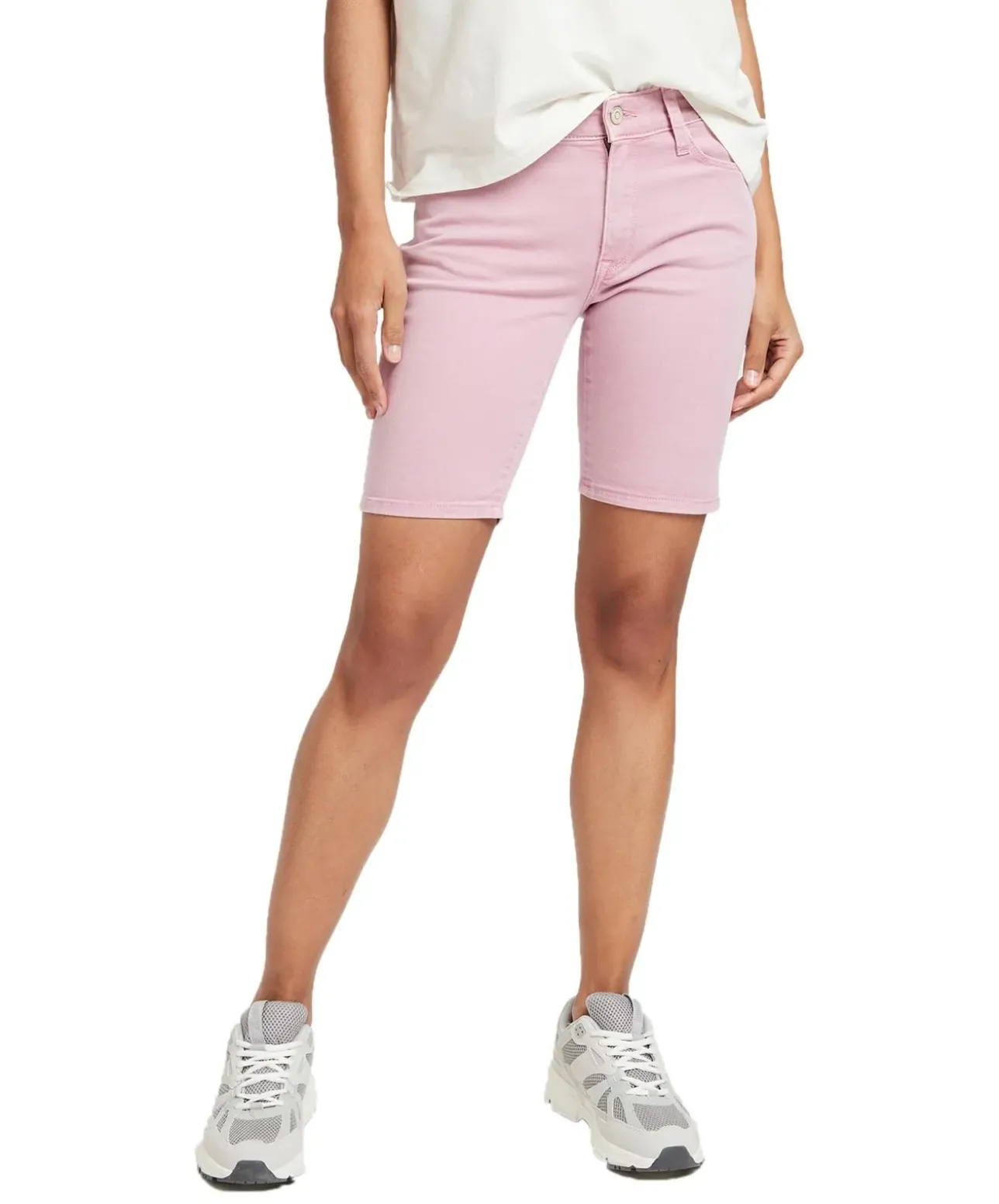 Cross Jeans Anya Short mit hohem Bund in Pink
