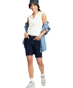 Cross Jeans Anya Short mit hohem Bund in Dunkelblau