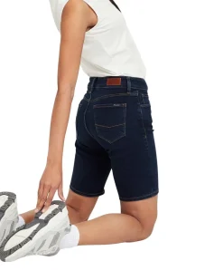 Cross Jeans Anya Short mit hohem Bund in Dunkelblau