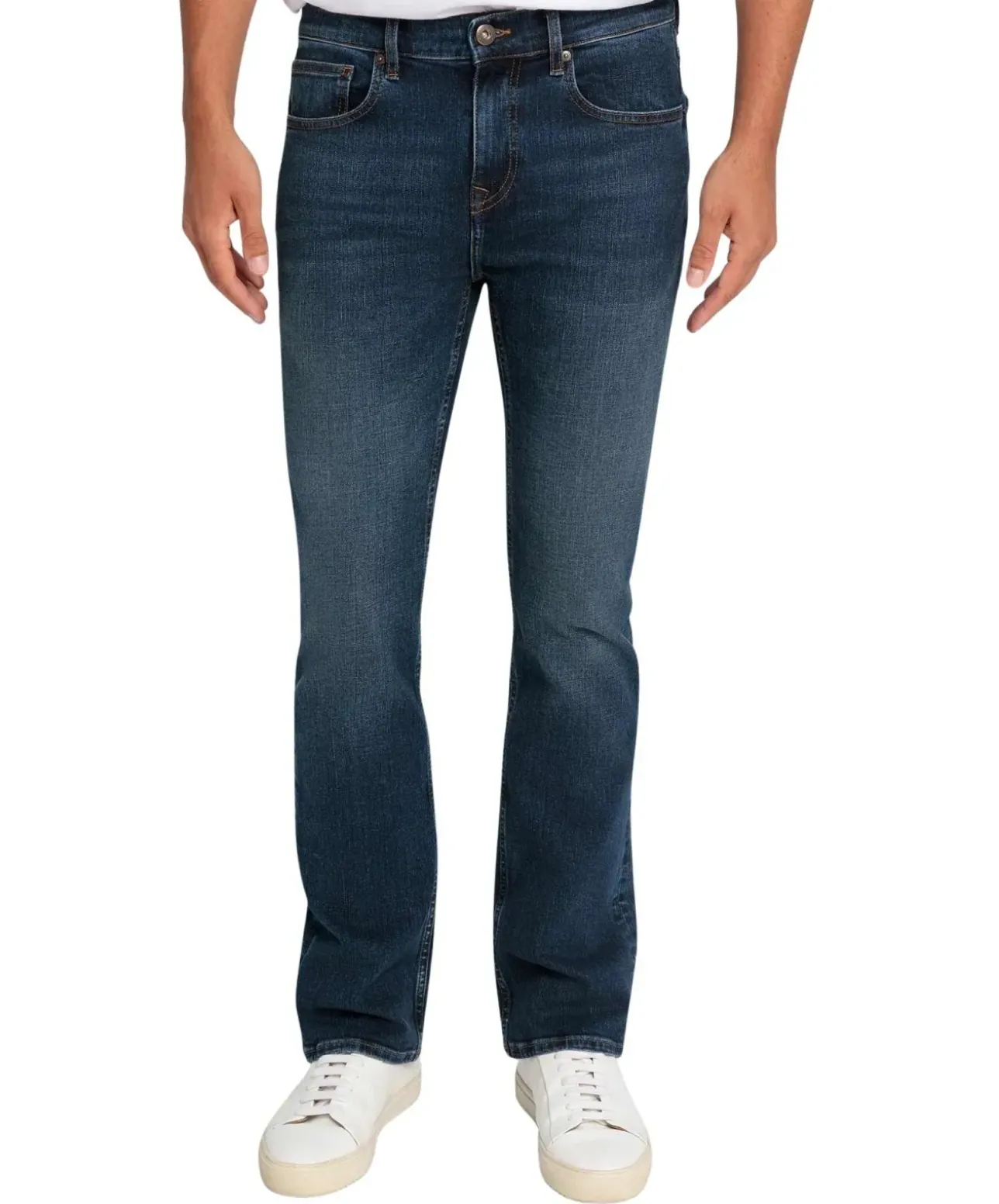 Cross Jeans Bootcut in dunkelblau mit ausgestellten Bein