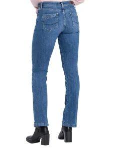 Cross Jeans Bootcut Lauren mit High Waist in Mittelblau