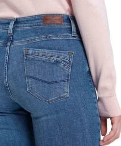 Cross Jeans Bootcut Lauren mit High Waist in Mittelblau