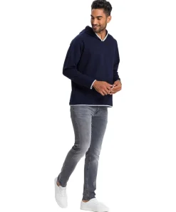 Cross Jeans Damien - graue Slim Straight fit Jeans