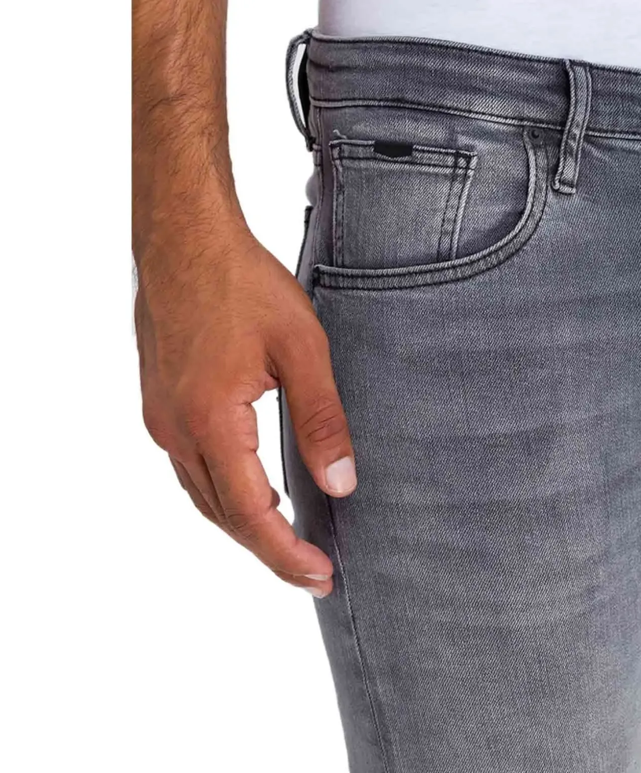 Cross Jeans Damien - graue Slim Straight fit Jeans