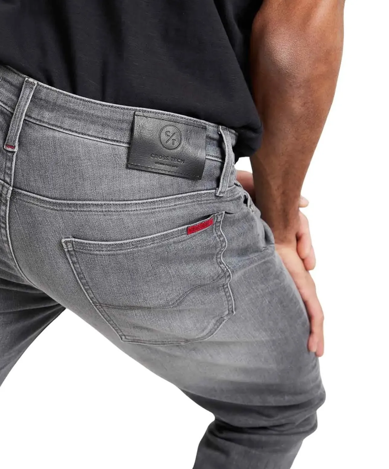Cross Jeans Damien mit Slim Fit in grauer Waschung
