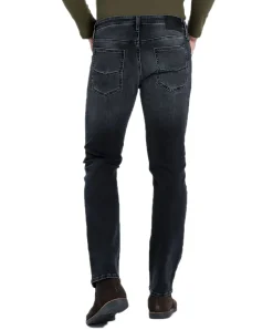 Cross Jeans Damien mit Slim Fit in Schwarzer Used-Optik