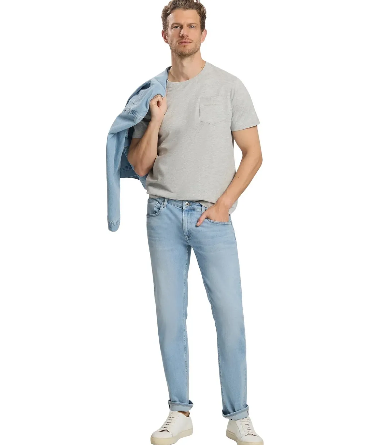 Cross Jeans Damien Slim Fit in Bleached Optik
