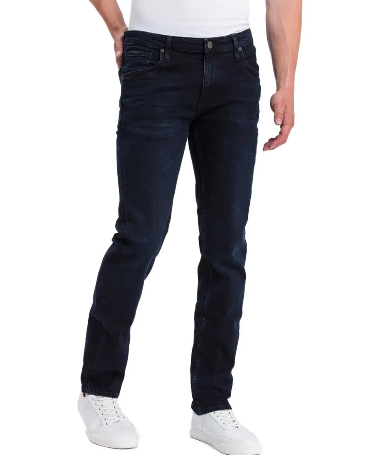Cross Jeans Damien Slim Jeans in Blue Black Waschung