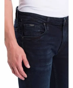 Cross Jeans Damien Slim Jeans in Blue Black Waschung