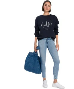 Cross Jeans Giselle in Hellblauer Waschung mit Ankle-Länge