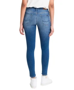 Cross Jeans Giselle mit verkürzter Beinlänge in Mittelblau