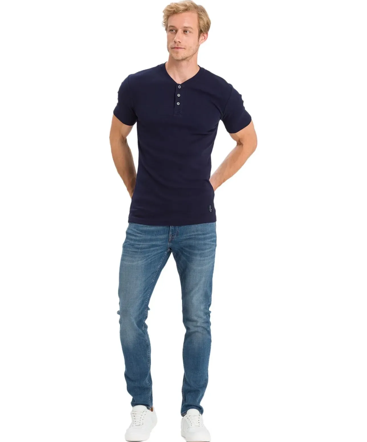 Cross Jeans Herren Tapered Fit Jimi in Dirty Blue Used