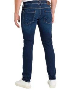 Cross Jeans Jimi im Slim Fit aus mittelblauem Sweat Denim