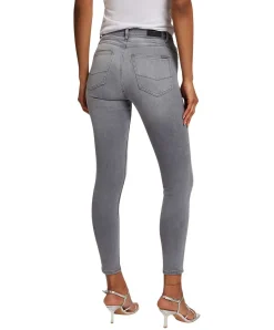 CROSS Jeans Judy in grau mit Skinny Fit und hohem Bund