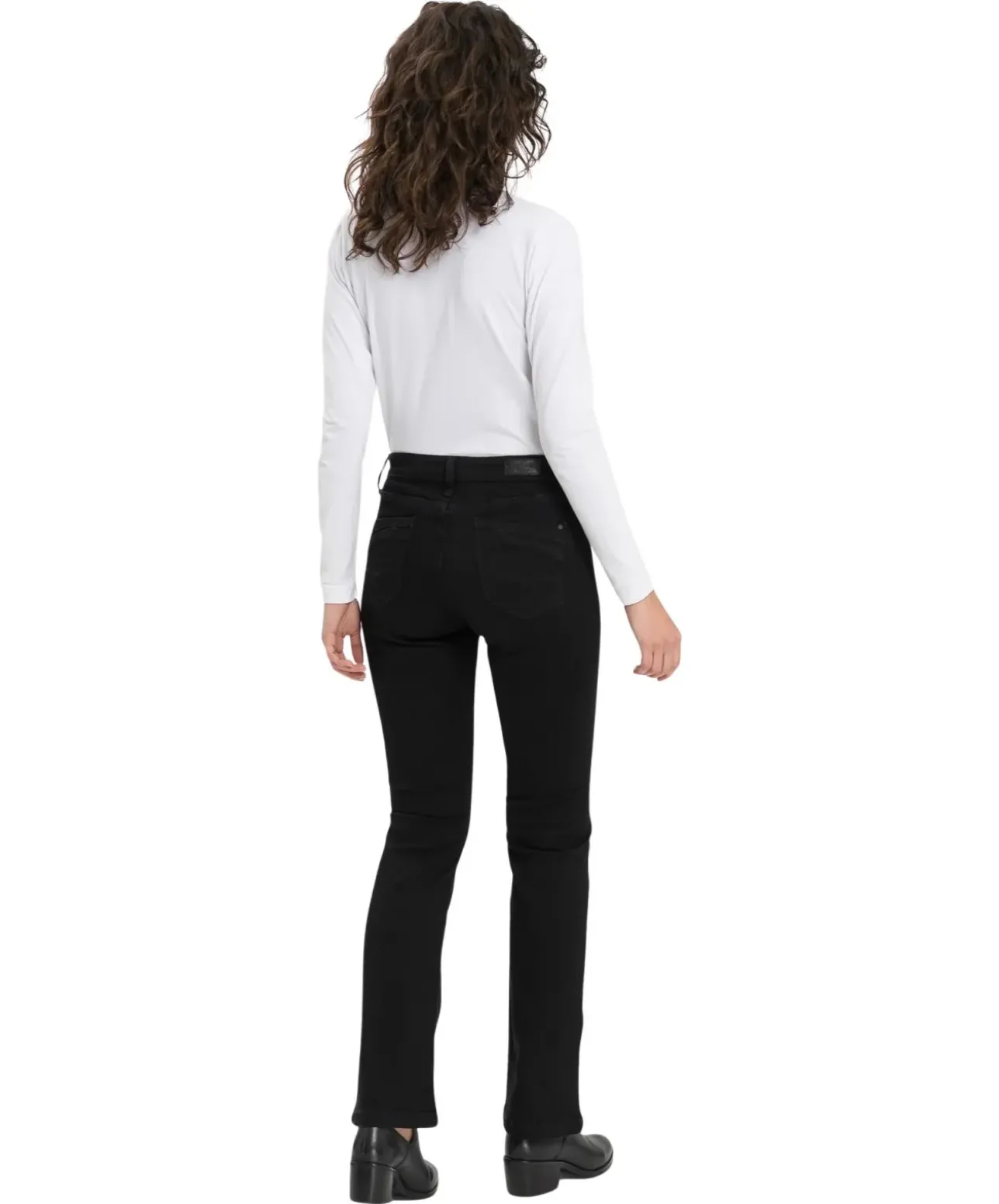 Cross Jeans Lauren - Schwarze Jeans mit angesagtem Bootcut