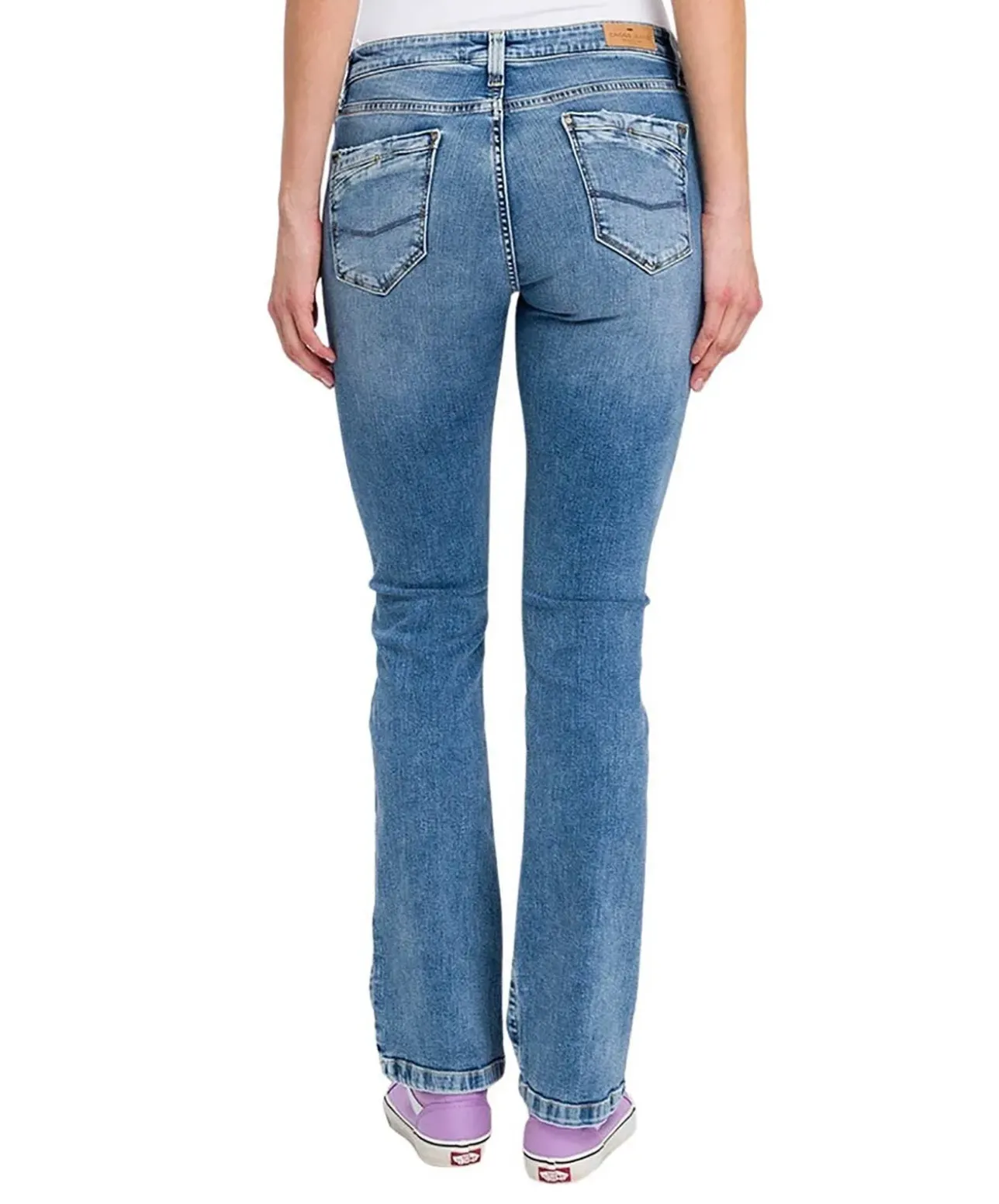 Cross Jeans Lauren mit Bootcut mit High Waist in Hellblau