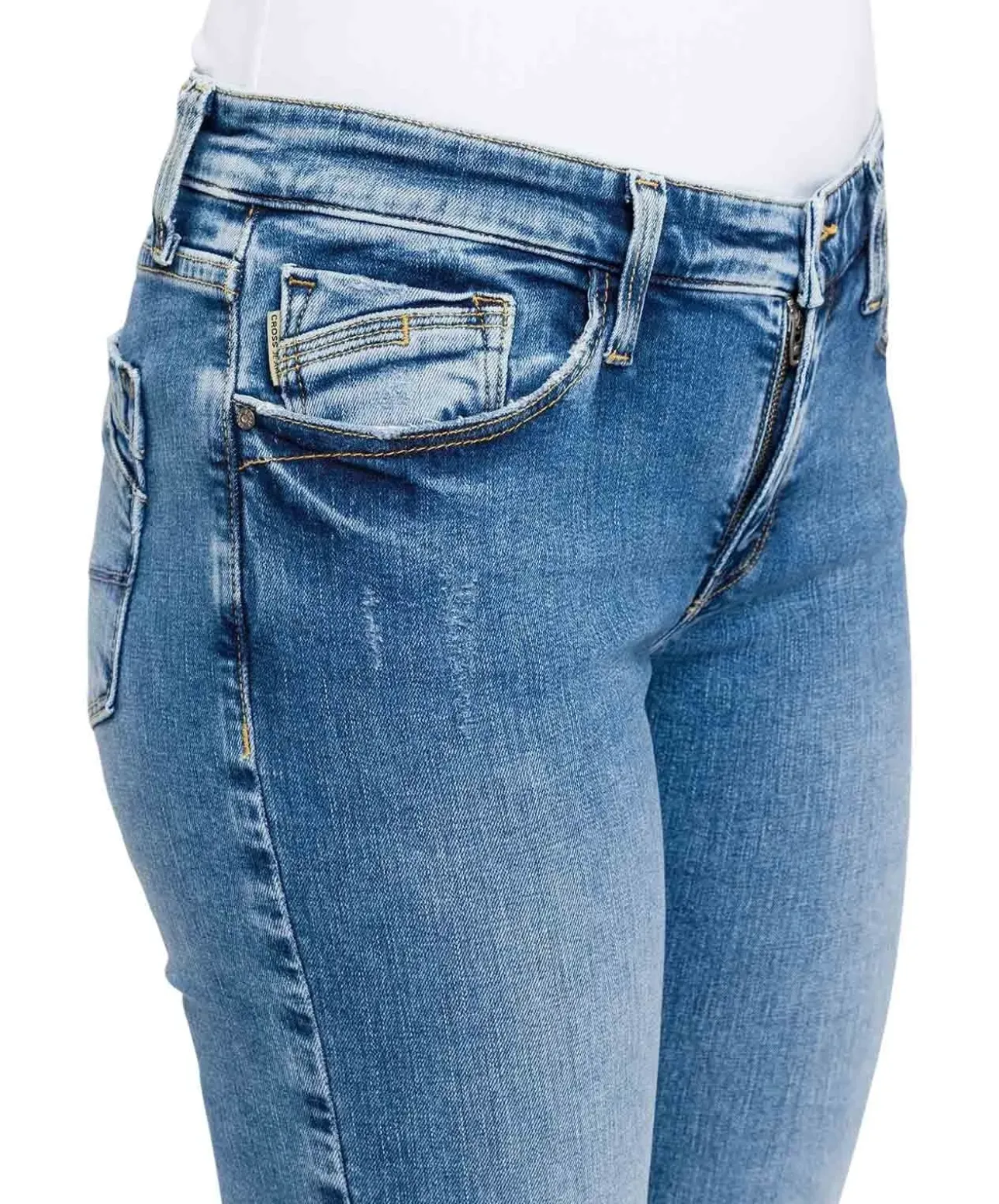 Cross Jeans Lauren mit Bootcut mit High Waist in Hellblau