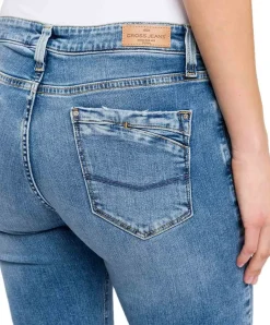 Cross Jeans Lauren mit Bootcut mit High Waist in Hellblau