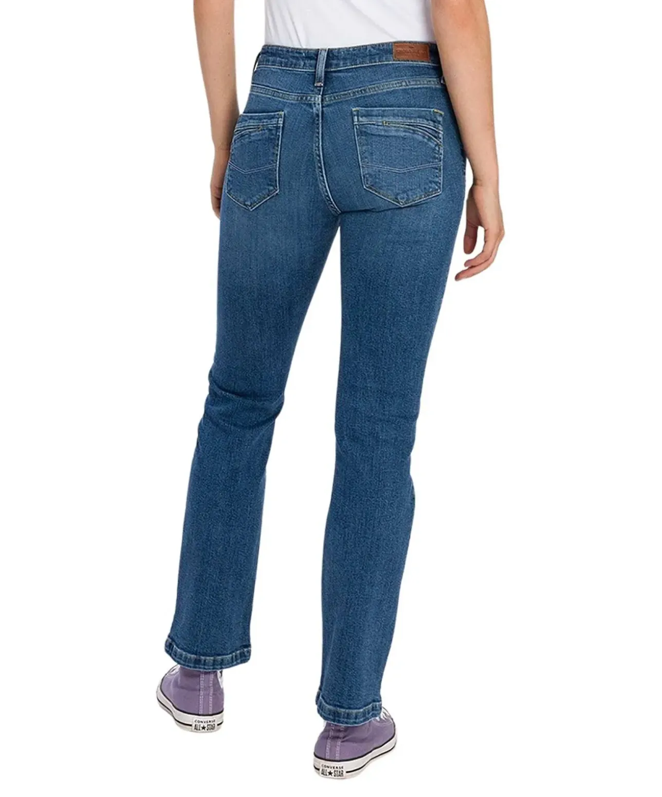 Cross Jeans Lauren mit hohem Bund in mittlerer Waschung