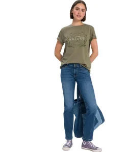 Cross Jeans Lauren mit hohem Bund in mittlerer Waschung