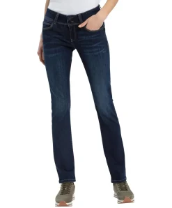 Cross Jeans Regular Fit Loie mit Doppelknopf in Dark Blue