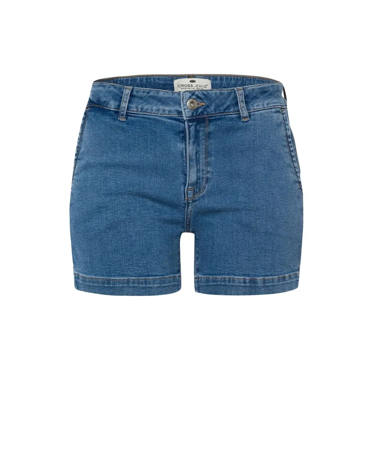 Cross Jeans Shorts Arya in Mittelblau