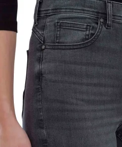 Cross Jeans Skinny Fit Judy in Dunkelgrau mit High Waist