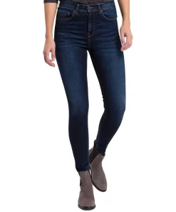 Cross Jeans Skinny Fit Judy mit Ankle-Länge in Dunkelblau