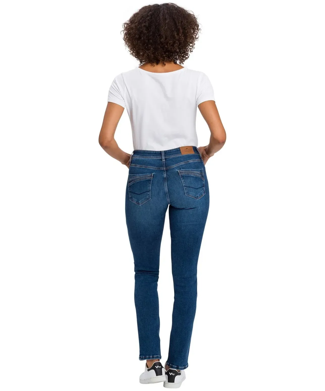Cross Jeans Slim fit Anya aus blauem Organic Cotton